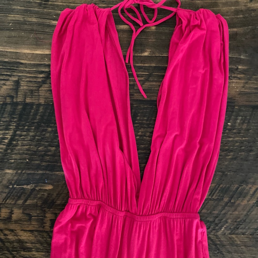 Juniper Blu Sleeveless Double V Jumpsuit - Picture 4 of 13